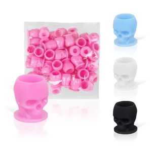 200pcs bag Tattoo Ink Cup Disposable Creative Permanent Makeup Pigment Holder Container Cap for Tattoo Ink Beauty Accessories