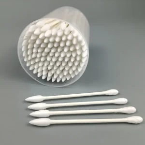 200pcs can Disposable Eco Friendly Cotton Bud Cotton Ear Swabs Makeup Swabs Baby Care Paper Stick