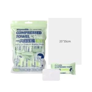 20PCS 25*35CM Disposable Cotton Plant Fiber Compressed Face Towel High Absorption Facial Towels Bulk Pack for Spa Salon Beauty