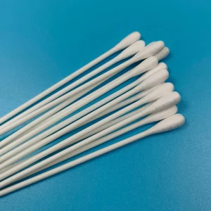 20cm Disposable Extra Long Handle Lint Free Cotton Bud Laboratory Use Cotton Swab for Testing
