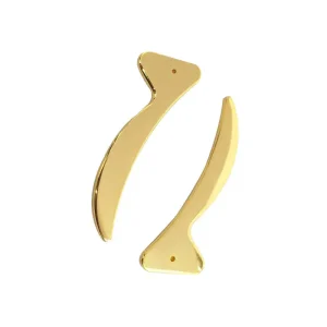 24K Gold Mini Facial Spoon Applicator Eye Cream Stick Metal Makeup Spatulas for Face Massage