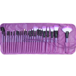 24pcs Premium Professional Cosmetic Makeup Brush Set Super Soft Synthetic Fiber Plastic Handle for Concealer Shaving Brush Use