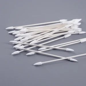25pcs Per Bag Lint Free Double Sharp Tips Optical Cleanroom Cleaning Cotton Bud Swabs