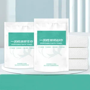 2PCS in One Pack Disposable Face Towel Soft Thick Clean Skin Towels Biodegradable Clean Facial Wash Cloth for Sensitive Skin