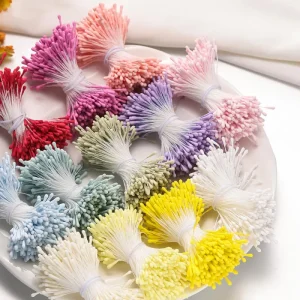 2mm Gypsum Cotton Thread Simulation Flower Core Matte Flower Bud Handmade DIY Antique Hairpin Hair Accessories