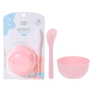 2pcs Face Beauty Mask Bowl Set with PP Stick DIY Facial Mask Mixing Bowl Spatula DIY Mask Skin Care Makeup Tool 3334