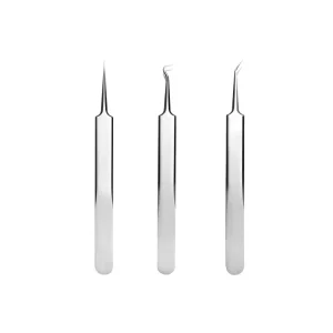 3 in 1 Stainless Steel Acne Needle & Cell Clip Set Precision Blackhead Removal Professional Beauty Tools Kit