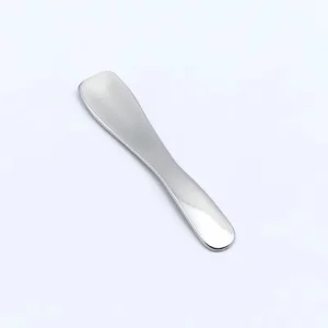 304 Stainless Steel Scoop Facial Small Makeup Spoon Mini Face Cream Laser Logo Cosmetic Spatula