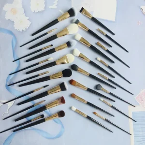 30ps Full Function Makeup Brush Full Set Black Luxury Super Soft Professional Makeup Tool Set