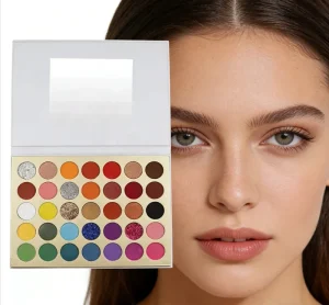 35 Color Professional Eyeshadow Palette Long Lasting Highly Pigmented Makeup Palette with Mirror for Daily Party Use