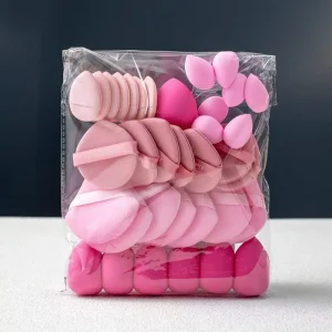 35 piece Beauty Sponge Powder Puff Set Mini Makeup Sponge Mini Finger Cushion Puff Customization