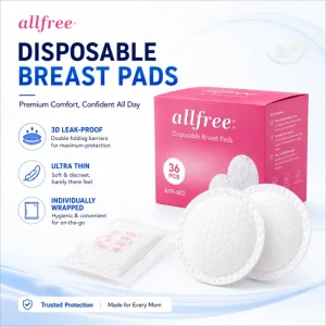 36 PCS Individually Wrapped Disposable Breast Pads Leak Proof Nursing Pads for Breastfeeding
