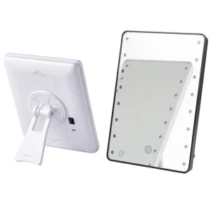 360 Degree Rotation LED Vanity Mirror for Makeup Touch Screen LED Lighted Makeup Mirror