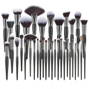 36pcs Single Black Professional Brush Set Makeup Private Label Set Full Custom Supplier New Handle of Make up Brush