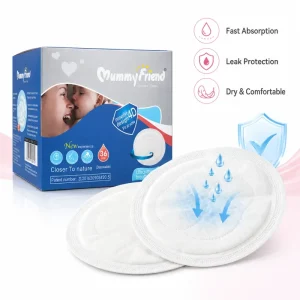 3D Disposable Breast Pads Soft Breathable Cotton Nursing Pads for Pregnancy and Postpartum Care