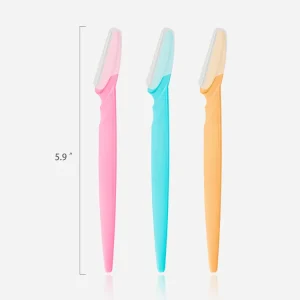 3PCS Female Makeup Tools Eyebrow Razor Trimmer Stainless Steel Blade Eyebrow Shaving Set