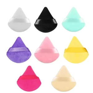 3Piece Triangle Makeup Puff Sponge Loose Powder Sponge Soft Cosmetic Velvet Face Customized Makeup Sponge Set