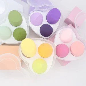 3pcs box Beauty Sponges Set Beauty Sponge Egg Set Customized Soft Skin Friendly Non Latex Washable Makeup Sponge OEM