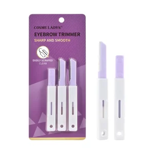 3ps Eyebrow Trimmer with Macro Protective Net Shaving Eyebrow Trimmer for Women Sharp and Safe Suitable for Beginners