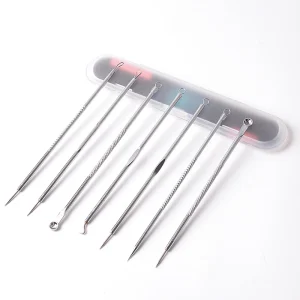 4/5/7 Pcs/set Acne Blackhead Removal Needles Stainless Pimple Spot Comedone Extractor Beauty Face Clean Care Tools