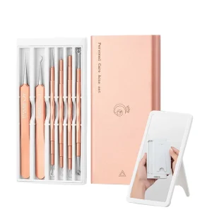 4 in 1 Acne Needle Set Women’s Acne Tools Beauty Salon Ultra Sharp Cell Clamping Mouth Blackhead Tweezers