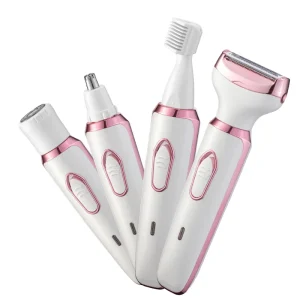4 in 1 Multifunctional Beauty Device Electric Epilator Shaver Set Precision Trimmer for Eyebrow Nose Facial Bikini Underarm Leg