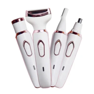 4 in 1 Women’s Electric Hair Trimmer for Eyebrows Body Hair Removal Armpits Legs USB Charging Epilator