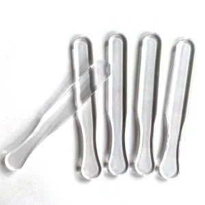 4.5 Inch Crystal Facial Makeup Spatula for Facial Mask Makeup Cream Spatula Ointment Spoon Tongue Depressor