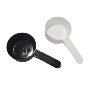 40ml White Black Plastic PP Measuring Spoon for Cosmetic Facial Cream Washing Powder Seasoning Tea Coffee Milk Powder Spoon