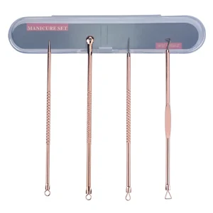 4PCS Blackhead Extractor Acne Black Dots Cleaner Acne Blemish Remover Needles Set Black Spots Pore Cleanser Tool
