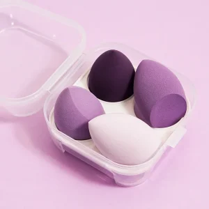 4pcs Makeup Sponge Set Latex Free Soft Beauty Tools Foundation Blending Sponge Set