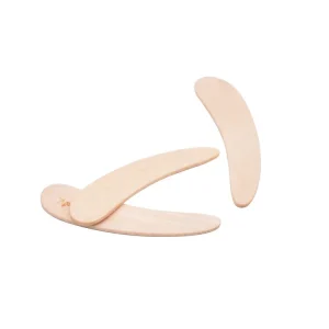 5*1.1cm 6*1.5cm 7*1.7cm Clay Coconut Oil Flatware Small Bamboo Spatula Spoon with Logo Engraving
