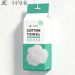50 Count Disposable Facial Towels Pure Cotton Pearl Pattern Coreless Strong Water Absorption Soft Thickened Hanging Design