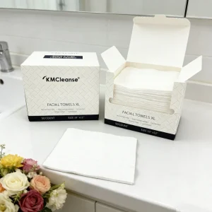 50 Counts Ultra Soft Makeup Remover Dry Wipes 100% Cotton Face Towel Disposable Face Towel