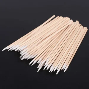 500 Count Precision Wood Stick Cotton Buds for Microblading and Cleaning