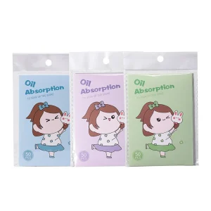 50pcs Oil Absorbing Paper Carton Packaging Oil Absorbing Sheets Private Label Facial Oil Absorbing Sheets for Face SY012