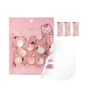50pcs S803 Disposable Skin Care Facial Mask DIY Facial Mask Paper Cotton Wrapped Masks Sheet