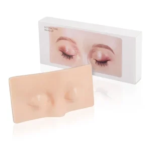 5D Eyebrow Close Eyes Tattoo Practice Skin Eye Makeup Practise Skin Silicone Practice Pad for Makeup Beauty Makeup Tools