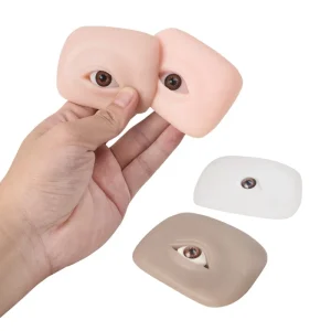 5D Eyebrow Tattoo Practice Skin Textured Bionic Silicone Face Smooth Soft for Eyelash Eye Makeup Practice Beauty Eyelash Eye Mak