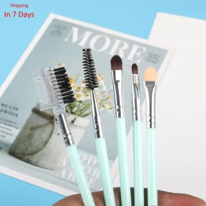 5Pcs Cosmetic Brush Eyeshadow Brush Synthetic Hair Private Label Premium Makeup Brushes Set