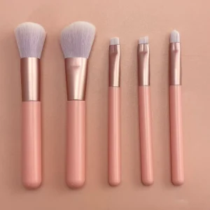 5Pcs Makeup Brush Set Synthetic Hair Soft Cosmetic Tools