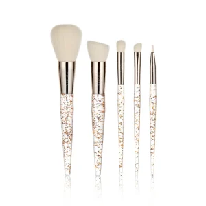 5Pcs Makeup Brushes Tool Set Cosmetic Powder Eye Shadow Foundation Blush Blending Makeup Brush Set