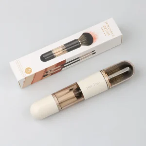 6 in 1 Portable Soft Double Sided Retractable Mini Travel Single Makeup Brush