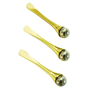 6.4cm Zinc Alloy Facial Spoon Removable Rotate Ball Eye Cream Massage Stick for Skin Care Cosmetic Spatula