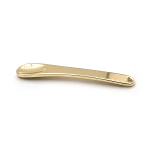 6cm Golden silver Cosmetic Spatulas Facial Mask Spoon Eye Face Cream Mixing Spatula Scoop Stick