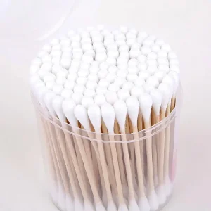 7.5cm 6′ Cotton Tips Cotton Bud Bamboo Wooden Cotton Applicators Swabs Ear Sticks for Medical Purposes