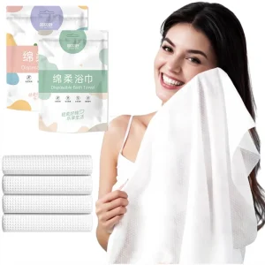70*140cm Quick-Dry Nonwoven Bath Towel Big Size for Home Durable Sports Pattern for Travel Face Care