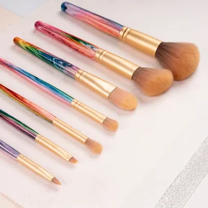 7pcs Makeup Brushes Set Soft Fluffy Cosmetic Golden Makeup Brushes