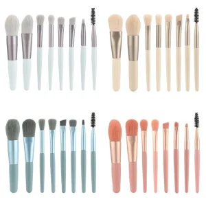 8 Makeup Brush Portable Concealer Powder Brush Set Soft Hair Beauty Foundation Eyeshadow Tool Makeup Brush