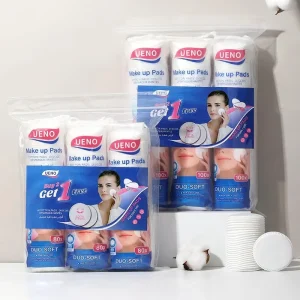 80/100/120pcs 3Bags In1Pack Spunlace Cotton Round Pads Lint Free 100% Cotton Makeup Removal Facial Cleansing Pad